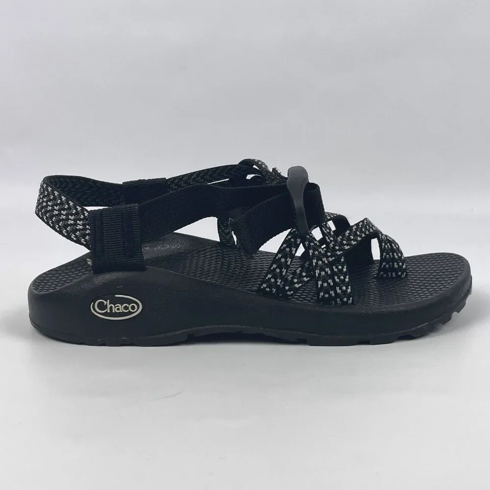 Chaco Women's Size 6W Classic Boost Black Double Strap Sandals J106266W